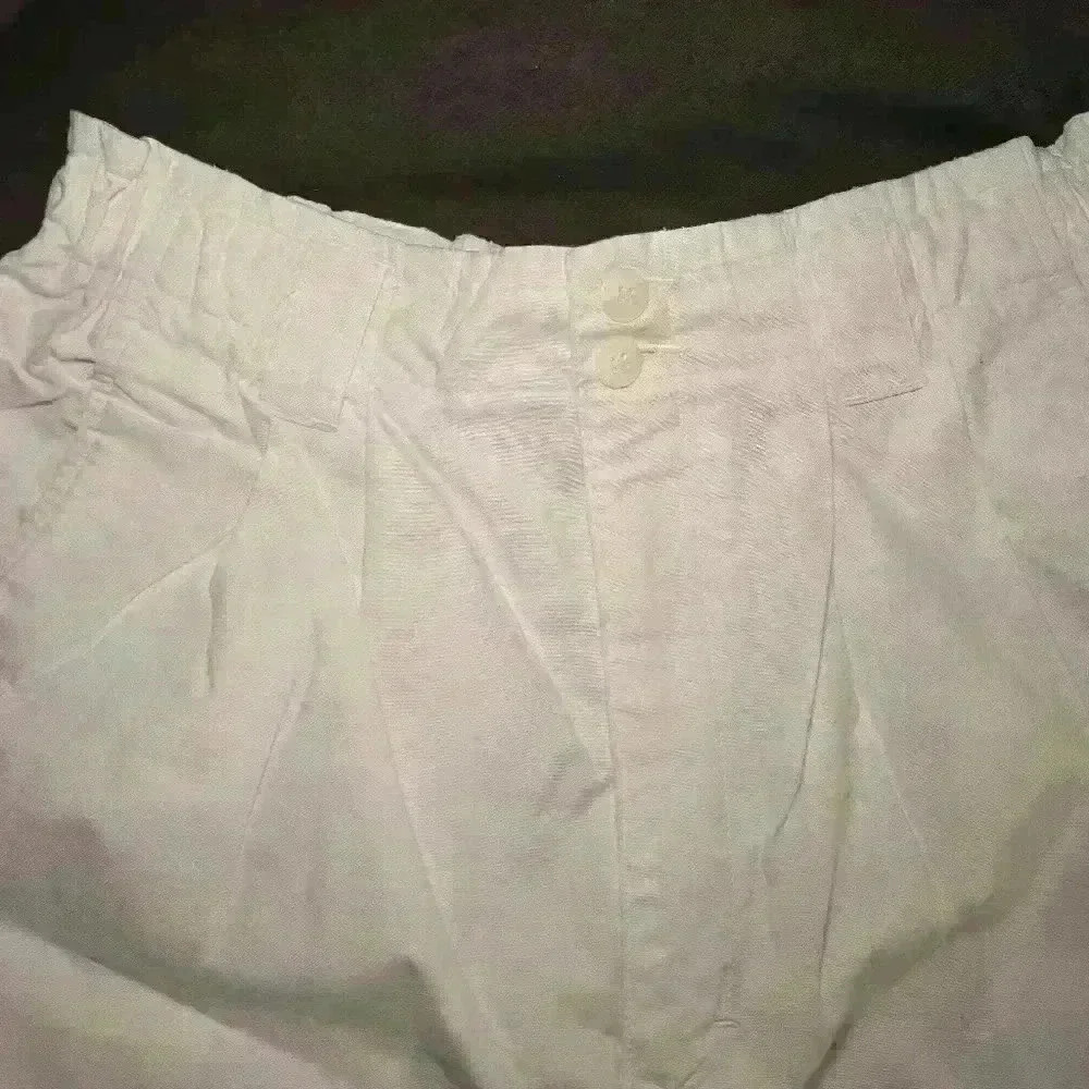 Vintage Eddie Bauer woman's white long Flowy Bermuda shorts sz 12 - Picture 3 of 5